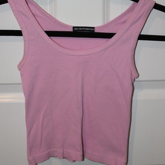 Brandy Melville Tops - Brandy Melville pink tank top